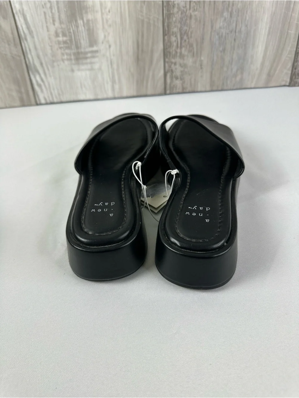 a.new.day™ Black Slide Sandals -6